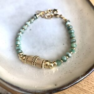 bracelet eden or emeraude