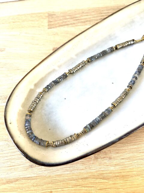 COLLIER KALI LABRADORITE