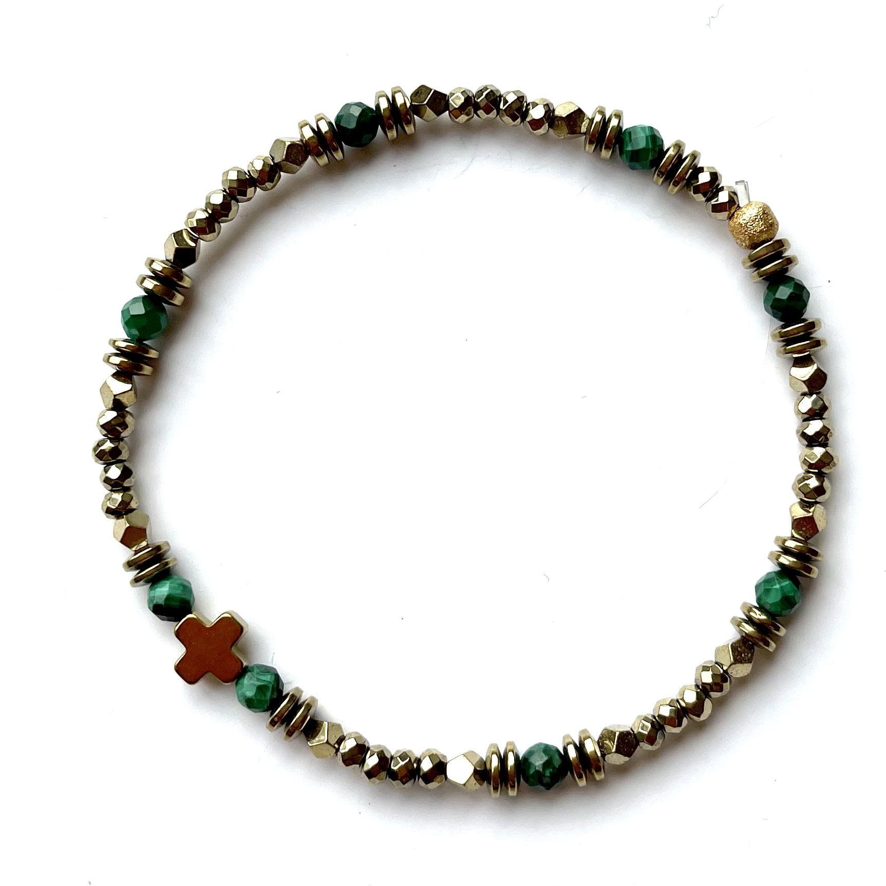 paulettequincaillerie-bijoux-createur-pierres-semi-précieuses-talisman-protection_74 bracelet tiny cruz malachite