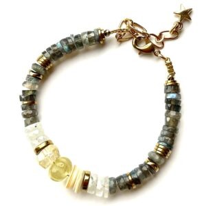 bracelet puka protect citrine