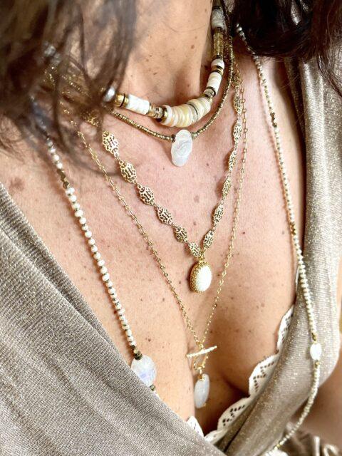 collier patina opale australienne