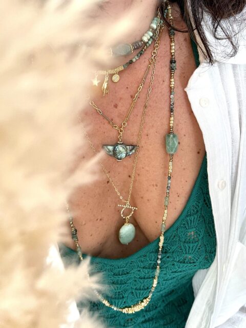 collier raaja labradorite