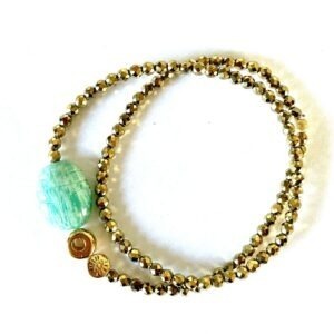 BRACELET DOUBLE PROTECT AMAZONITE