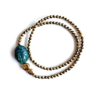 bracelet double protect chrysocolla