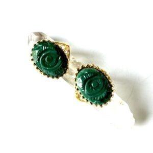 bague medaillon oeil malachite