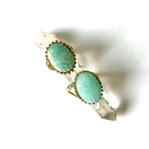 bague scarabée amazonite