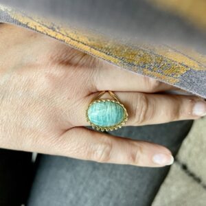 bague scarabée amazonite