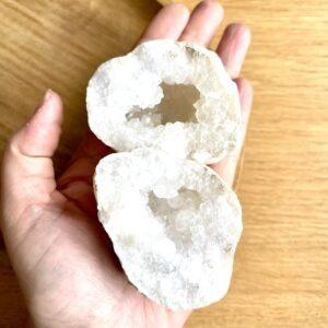 geode cristal de roche