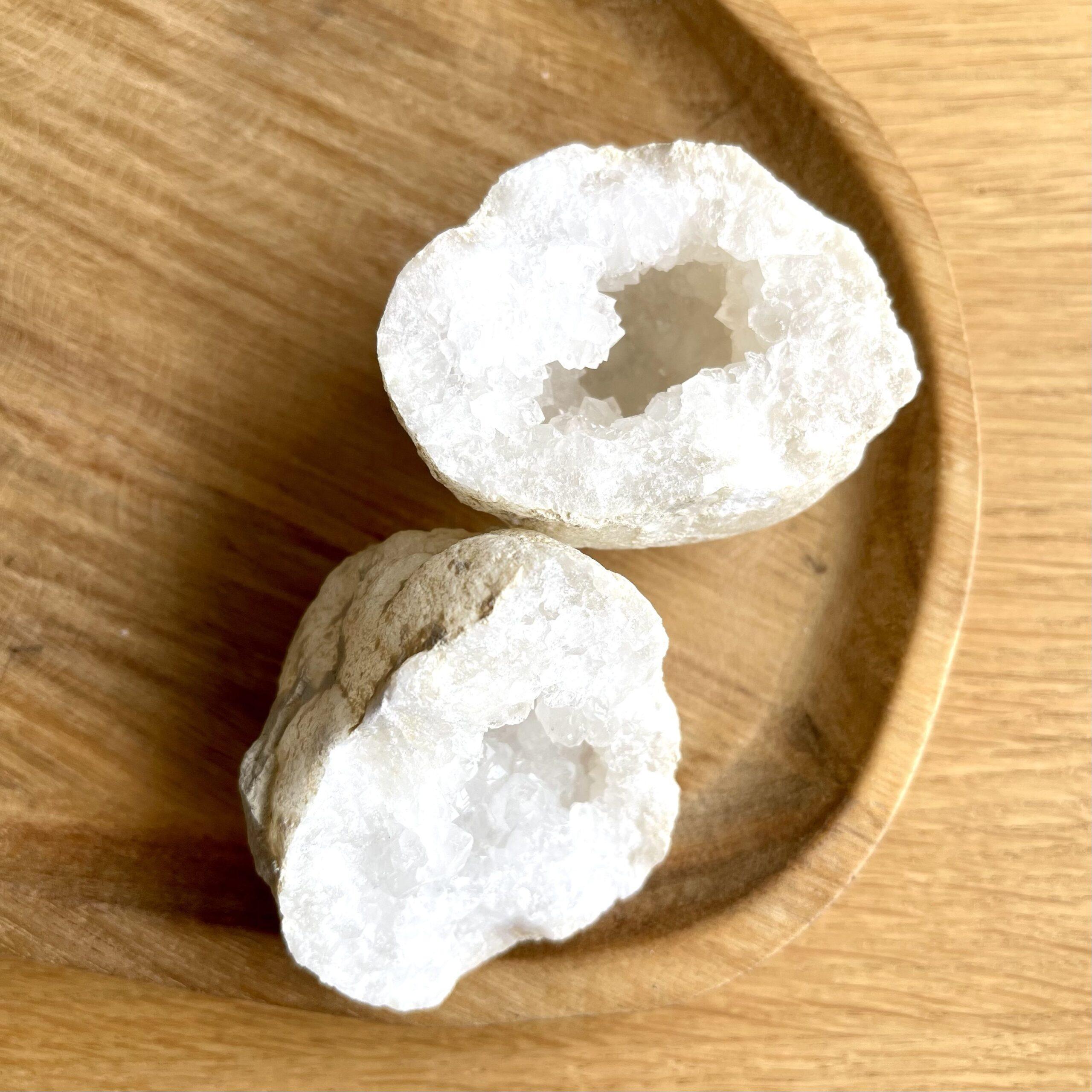 geode de cristal de roche
