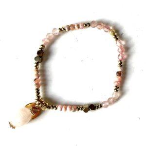 bracelet totem quartz fraise