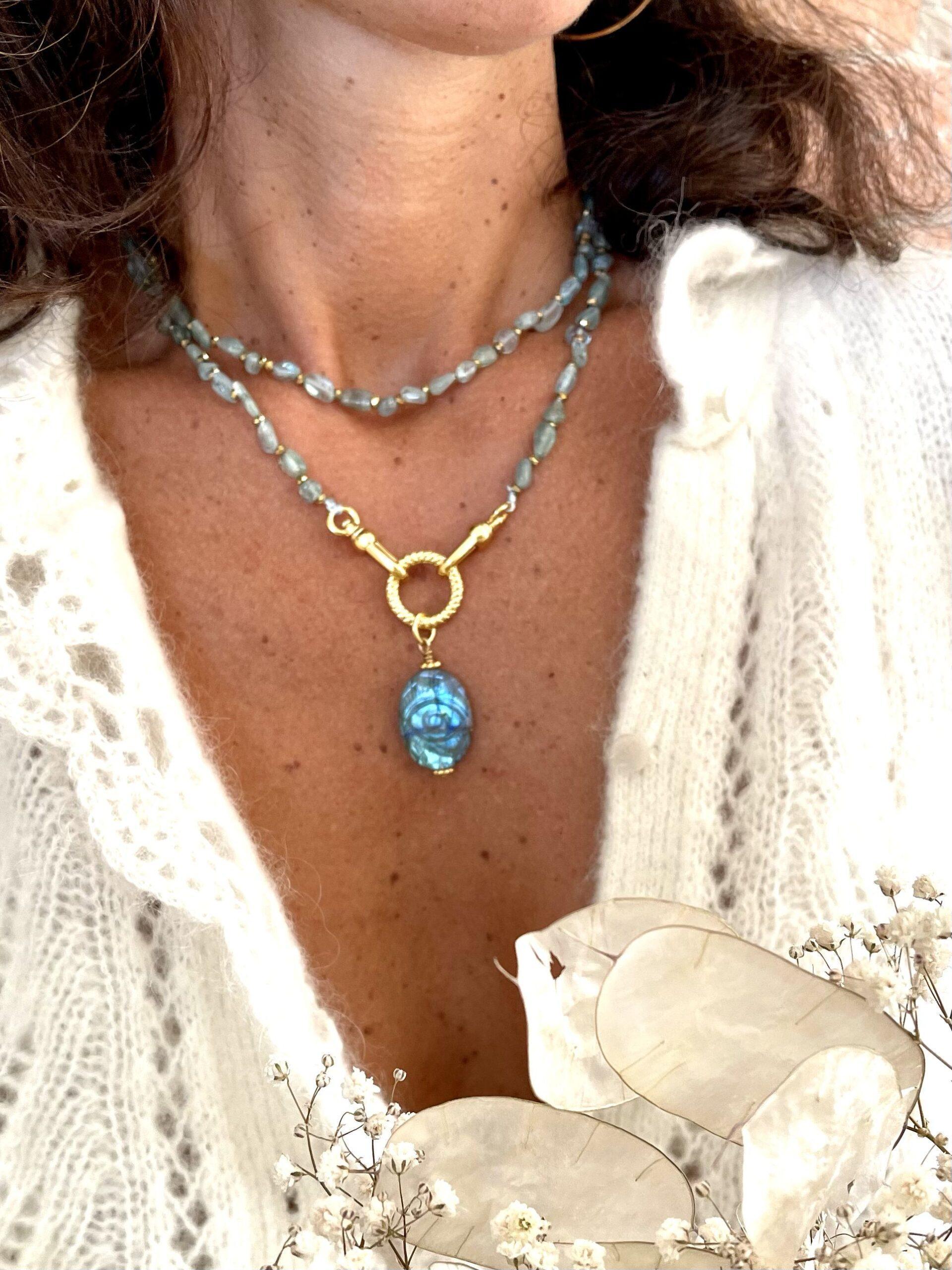 paulettequincaillerie-bijoux-createur-pierres-semi-précieuses-lithotherapie-colliers-sautoirs_23 SAUTOIR LAKSHMI APATITE