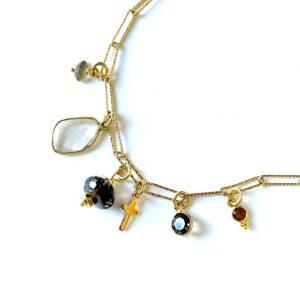 COLLIER PARVATI QUARTZ FUME