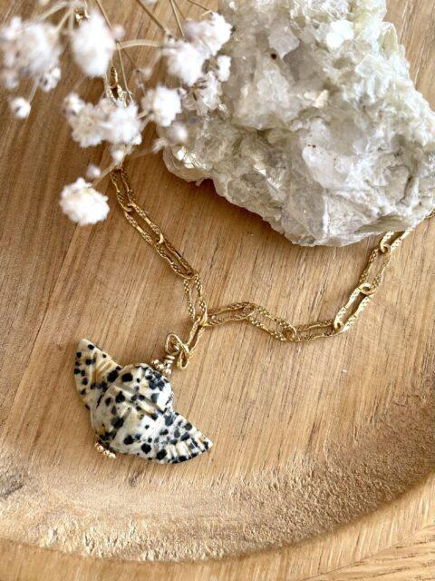 COLLIER RAAJA JASPE DALMATIEN  - Inquiétudes, Créativité