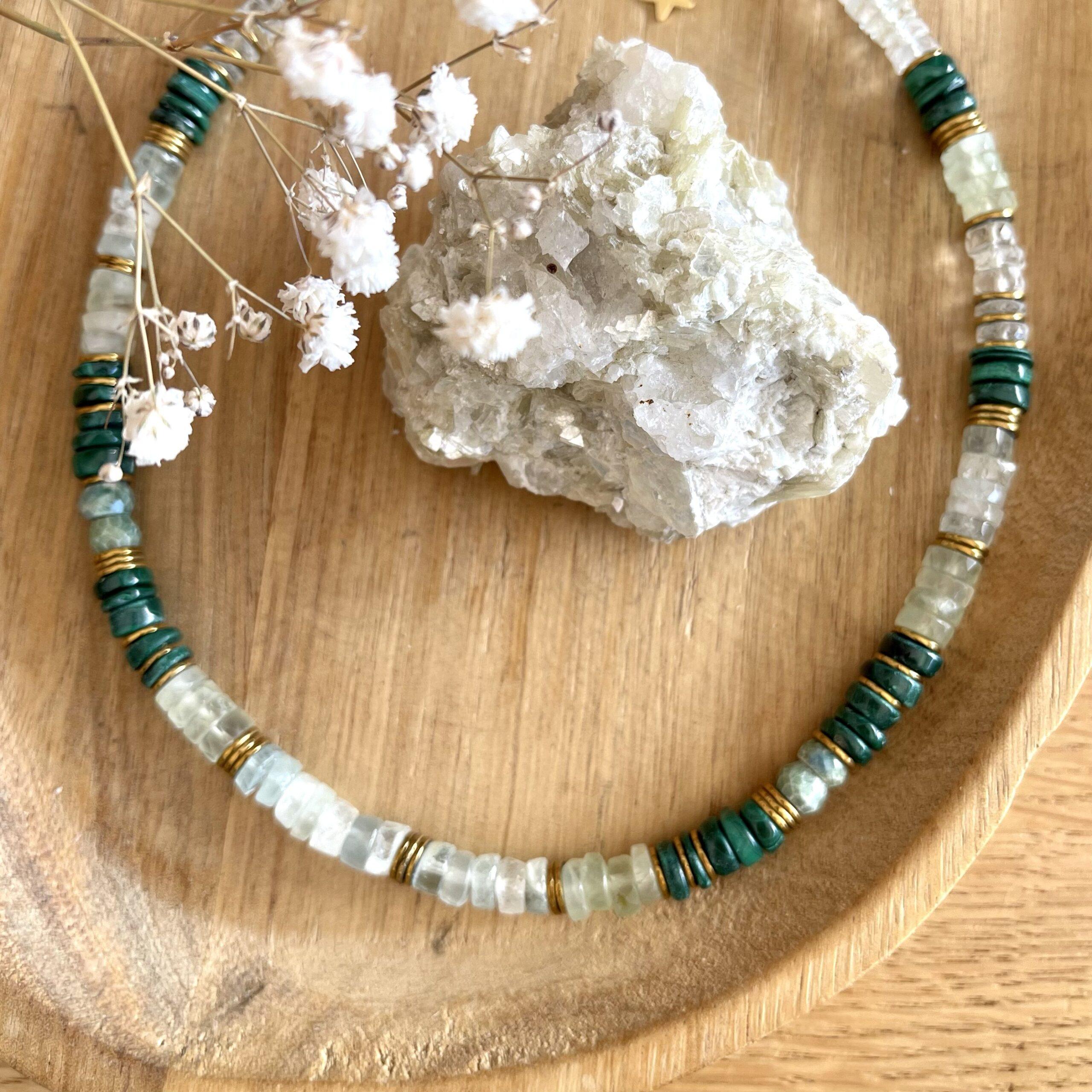 collier varuna malachite