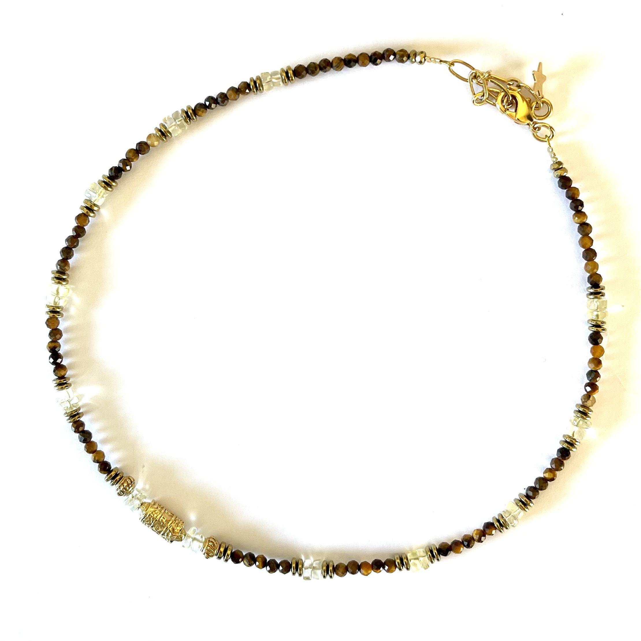 paulettequincaillerie-bijoux-createur-pierres-semi-précieuses-lithotherapie-colliers_56 COLLIER NEFERTARI OEIL DE TIGRE