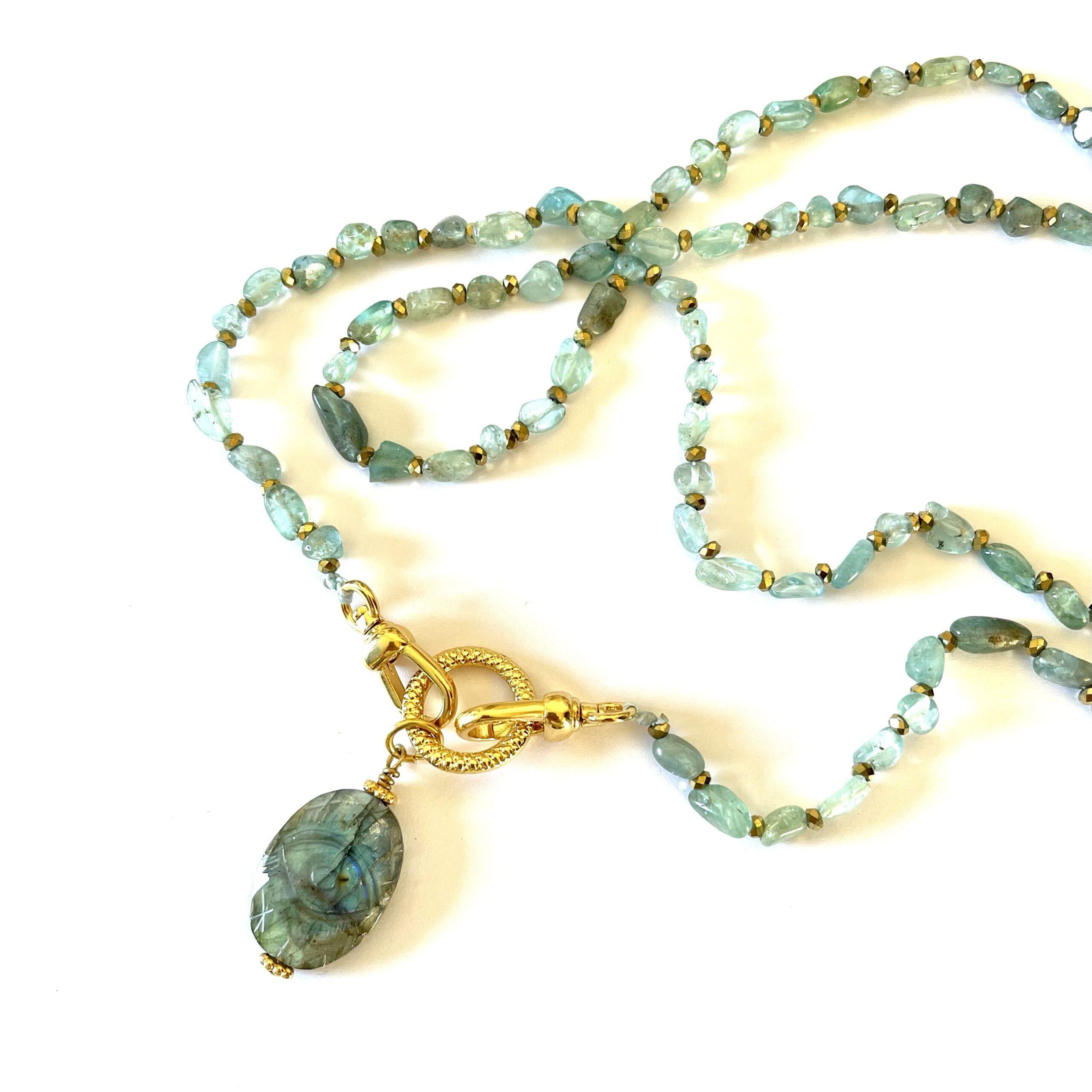 paulettequincaillerie-bijoux-createur-pierres-semi-précieuses-lithotherapie-colliers_84 SAUTOIR LAKSHMI APATITE