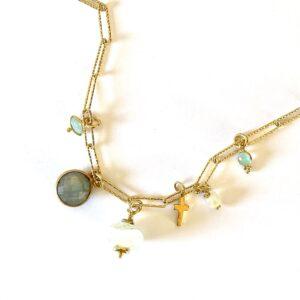 collier Parvati aigue marine