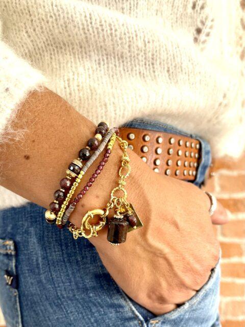 bracelet simal grenat