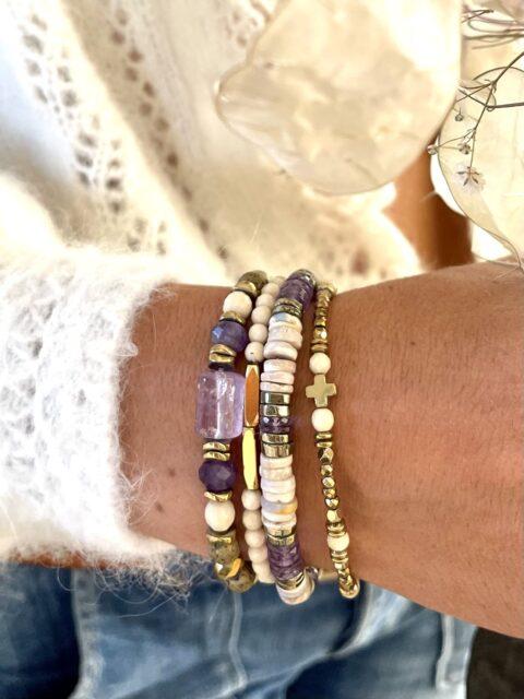 bracelet iman amethyste