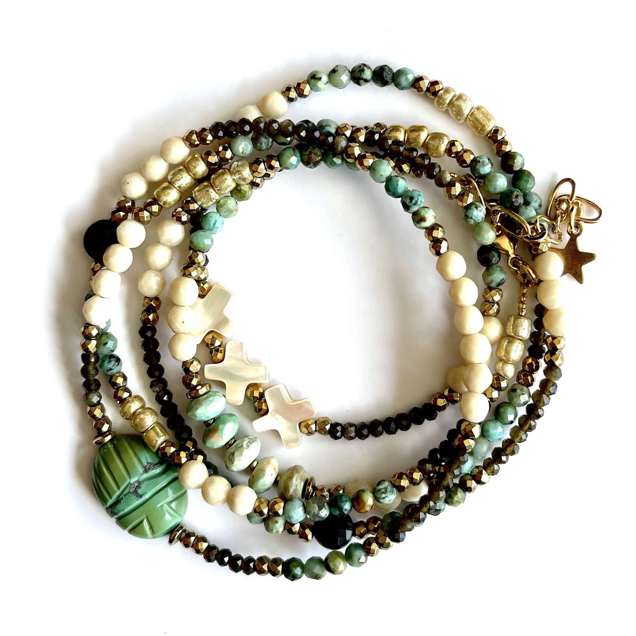 paulettequincaillerie-bijoux-createur-pierres-semi-précieuses-lithotherapie_49 bracelet multitours turquoise