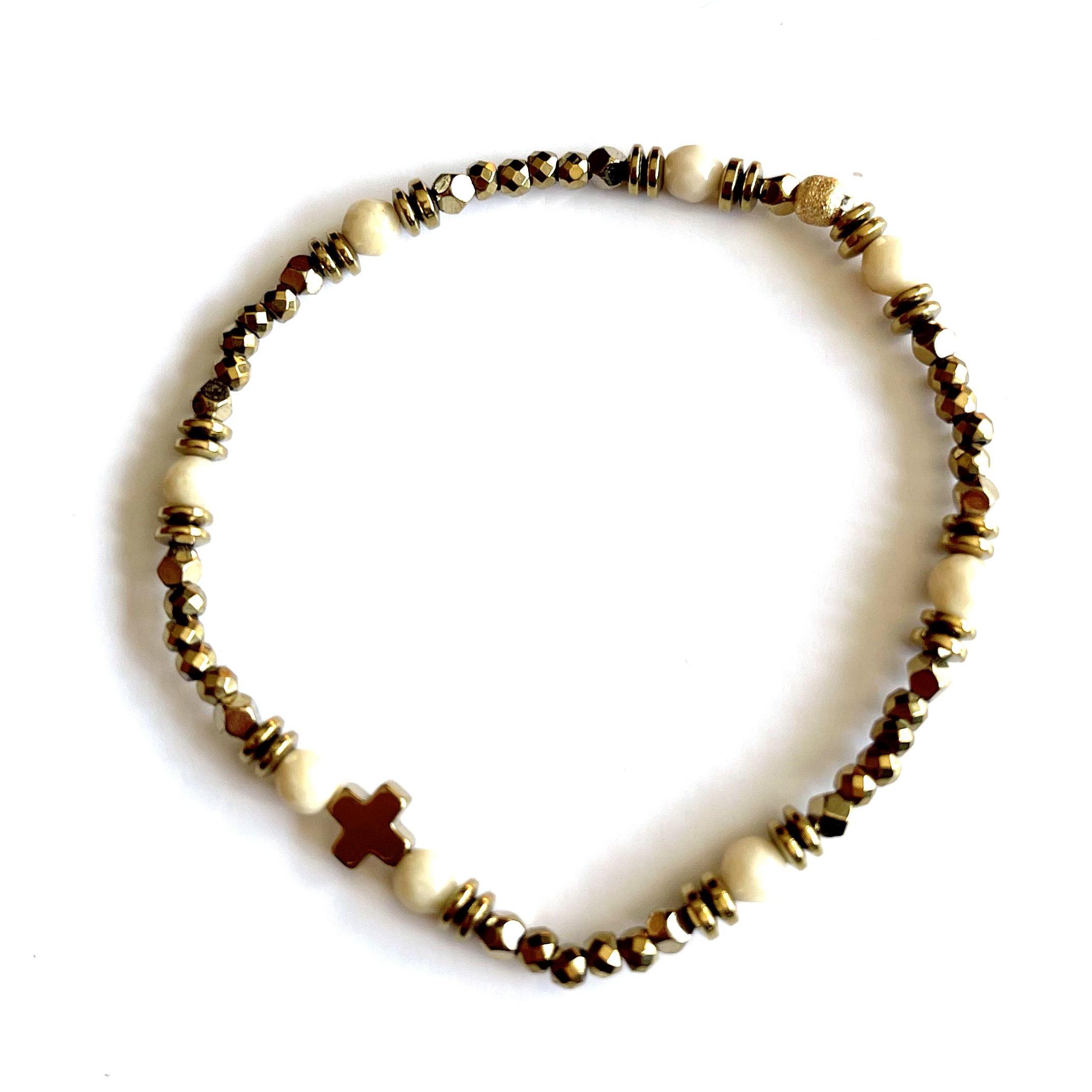 paulettequincaillerie-bijoux-createur-pierres-semi-précieuses-lithotherapie_64 BRACELET CRUZ BOIS FOSSILE