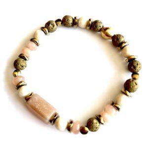 bracelet Lilith pierre de lune