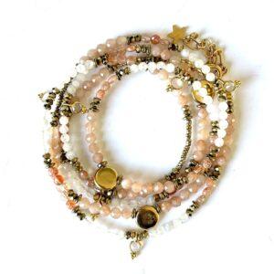 bracelet multitours PIERRE DE LUNE PECHE