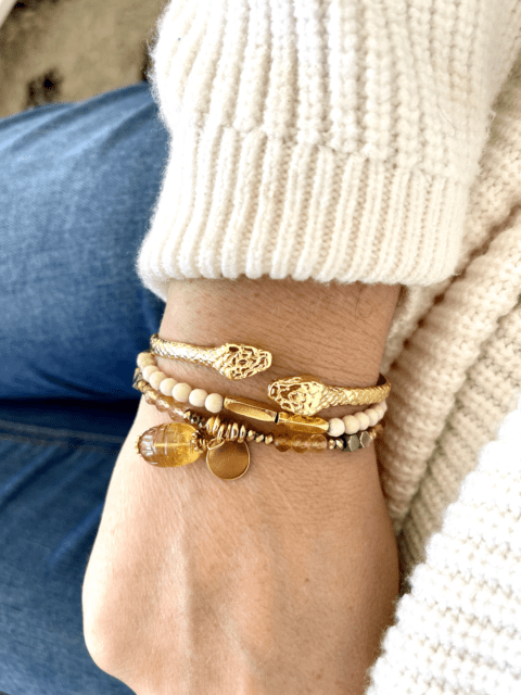 bracelet totem citrine