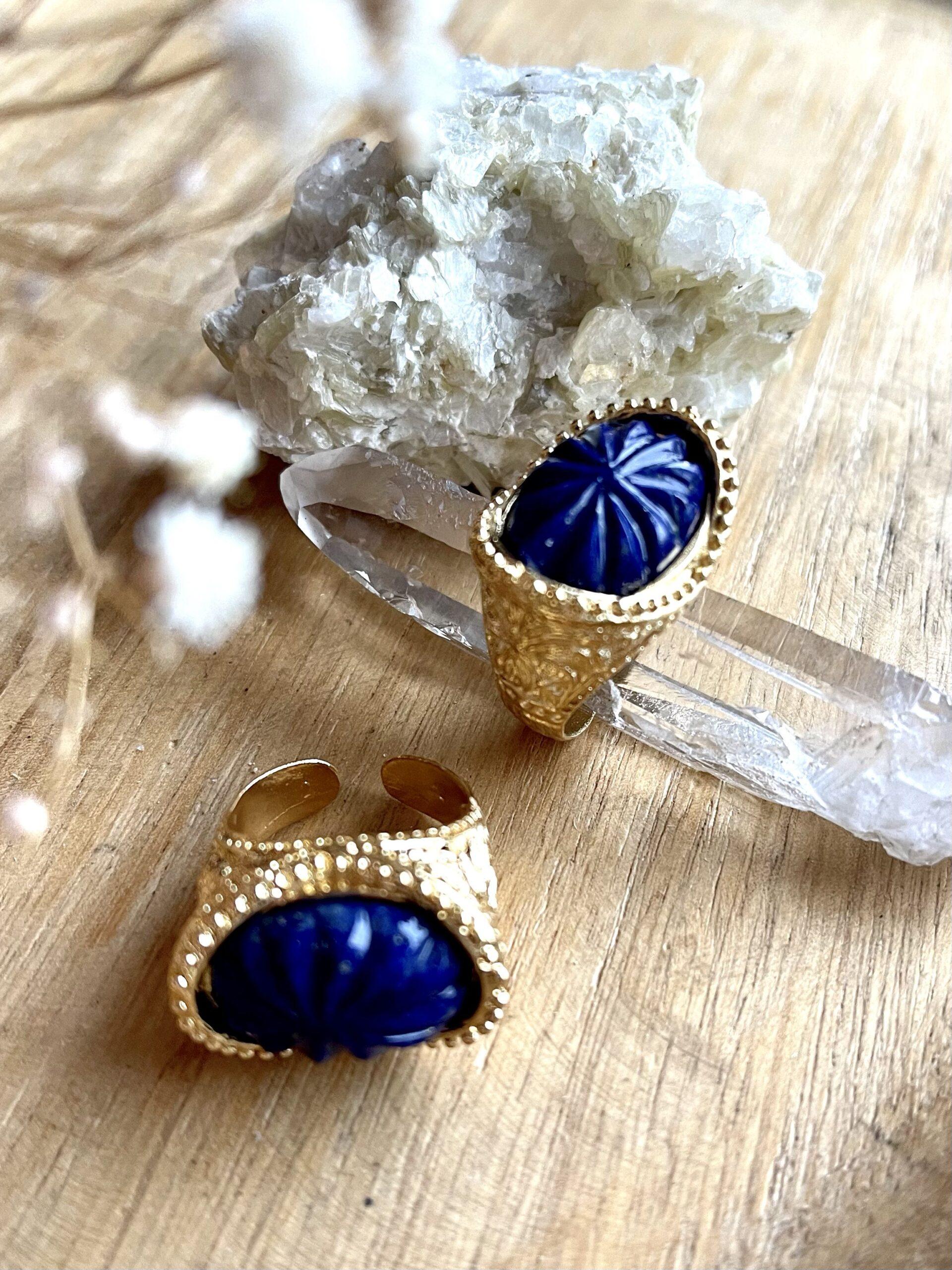 paulettequincaillerie-bijoux-createur-pierres-semi-précieuses-lithotherapie-lapis-lazuli_1 bague frida