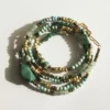 bracelet-multitours-aventurine bracelet multitours aventurine et turquoise vert