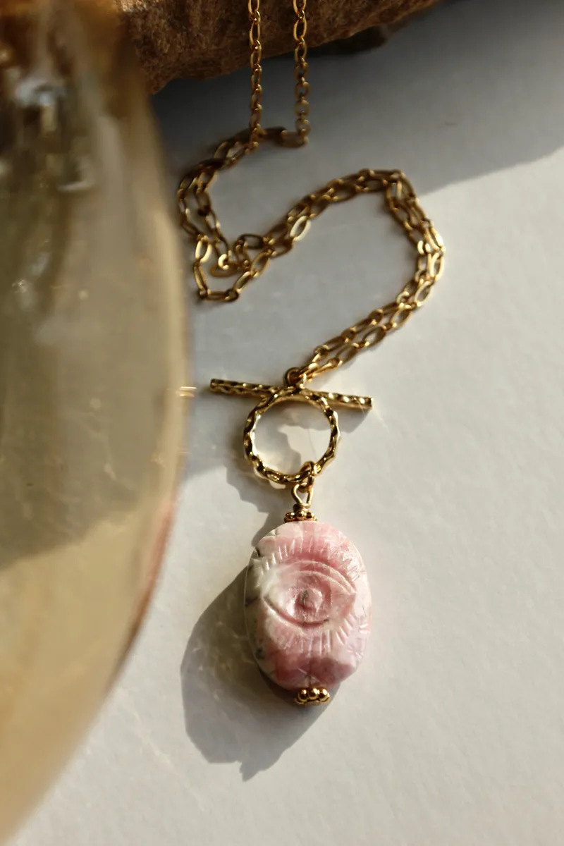 sautoir-toggle-oeil-rhodochrosite-pierre-fines-talisman-paulettequincaillerie_3 sautoir toggle oeil rhodochrosite